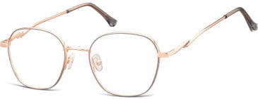 SFE-10923 glasses in Shiny Pink Gold/Matt Grey