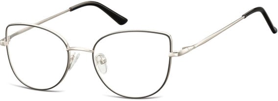 SFE-10693 glasses in Shiny Light Gunmetal/Matt Black