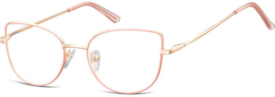 SFE-10693 glasses in Shiny Pink Gold/Matt Soft Pink