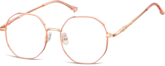 SFE-10673 glasses in Shiny Pink Gold/Matt Soft Pink