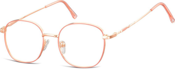 SFE-10675 glasses in Shiny Pink Gold/Matt Soft Pink