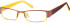 SFE-8228 glasses in Matt Brown/Yellow
