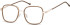SFE-10925 glasses in Pink Gold/Brown