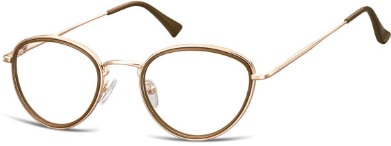 SFE-11319 glasses in Pink Gold/Brown