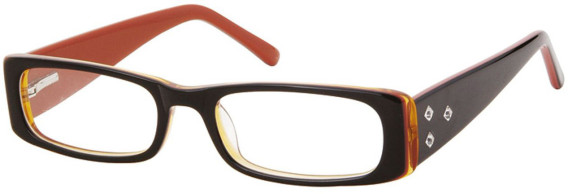 SFE-11285 glasses in Black/Orange