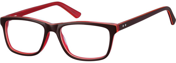 SFE-11276 glasses in Brown/Transparent Red