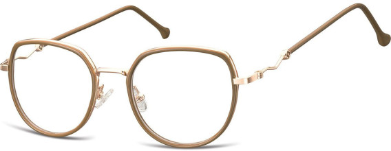 SFE-11318 glasses in Pink Gold/Brown