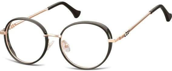 SFE-11317 glasses in Pink Gold/Black