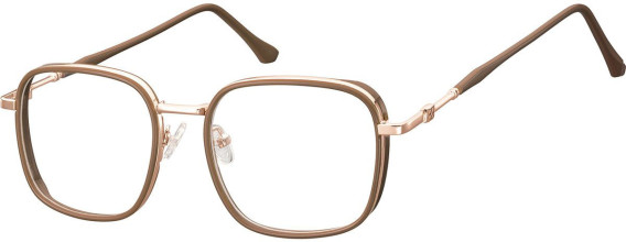 SFE-11316 glasses in Pink Gold/Brown