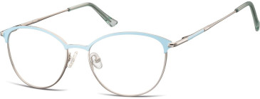 SFE-11310 glasses in Shiny Light Grey/Light Blue