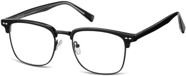 SFE-11268 glasses in Matt Black/Shiny Black