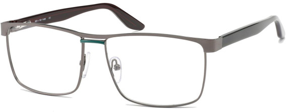 SFE-11262 glasses in Matt Gunmetal/Green