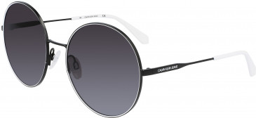 Calvin Klein Jeans CKJ21212S sunglasses in Black/White