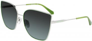 Calvin Klein Jeans CKJ21213S sunglasses in Silver/Green