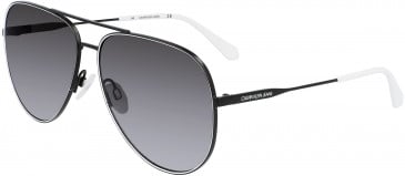 Calvin Klein Jeans CKJ21214S sunglasses in Black/White