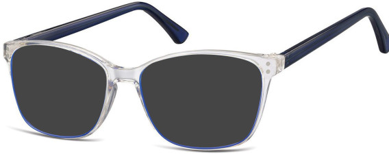 SFE-10932 sunglasses in Clear/Dark Blue