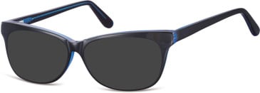 SFE-8822 sunglasses in Black/Clear Blue