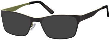 SFE-8090 sunglasses in Black/Green