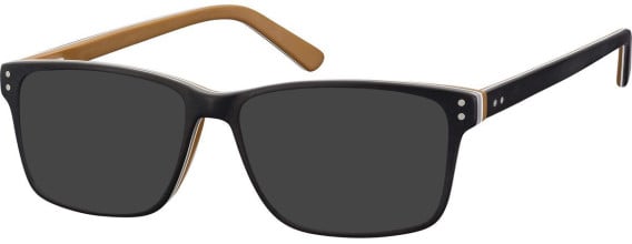 SFE-8144 sunglasses in Matt Black/Brown