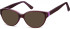 SFE-8176 sunglasses in Burgundy/Clear Purple