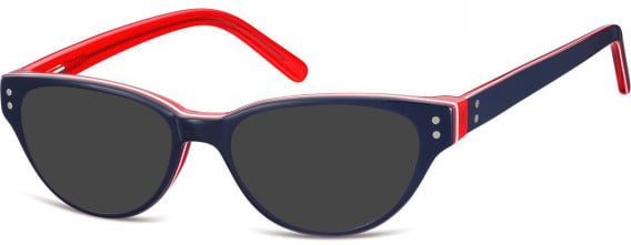 SFE-8178 sunglasses in Blue/Clear Red
