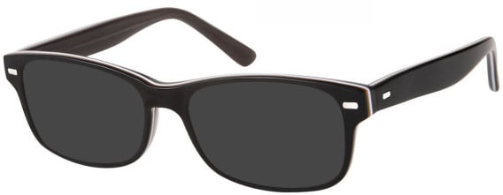 SFE-8179 sunglasses in Black/White