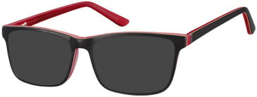 SFE-9368 sunglasses in Black/Burgundy