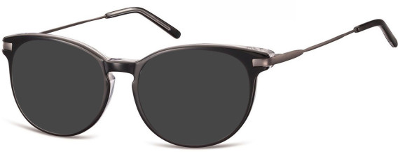 SFE-9827 sunglasses in Black/Clear