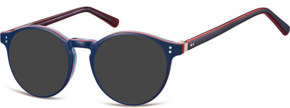 SFE-9828 sunglasses in Blue/Red/Clear