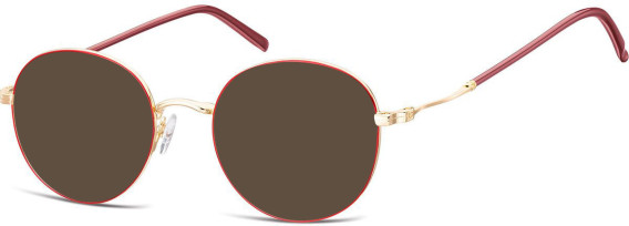 SFE-10125 sunglasses in Gold/Red