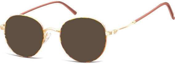 SFE-10125 sunglasses in Gold/Turtle/Brown
