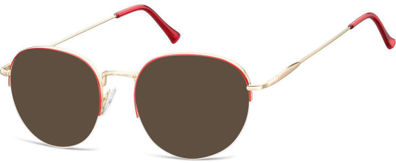 SFE-10128 sunglasses in Gold/Red/Red