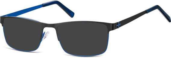 SFE-10146 sunglasses in Matt Black/Blue