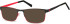 SFE-10146 sunglasses in Matt Black/Dark Red