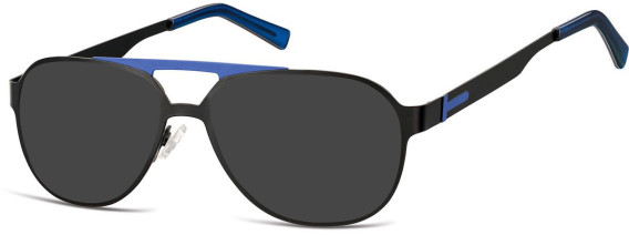 SFE-10147 sunglasses in Matt Black/Blue