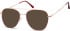 SFE-10527 sunglasses in Pink Gold/Red