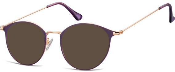 SFE-10528 sunglasses in Pink Gold/Purple