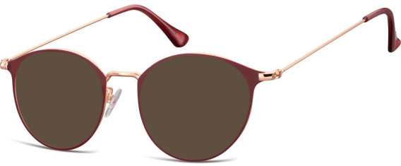 SFE-10528 sunglasses in Pink Gold/Red