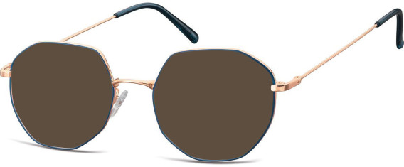 SFE-10530 sunglasses in Pink Gold/Blue