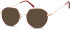 SFE-10530 sunglasses in Pink Gold/Red