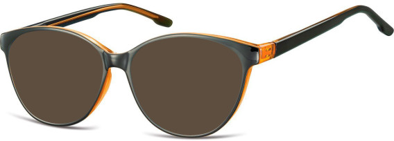SFE-10534 sunglasses in Black/Brown