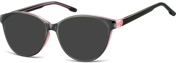 SFE-10534 sunglasses in Black/Light Pink