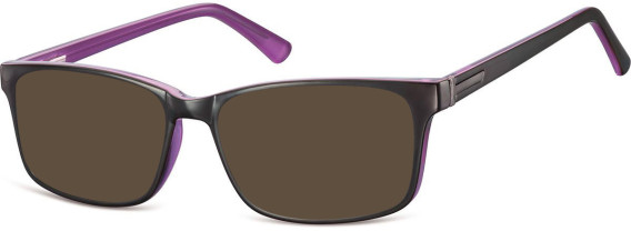 SFE-10554 sunglasses in Black/Purple