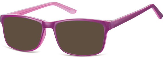 SFE-10559 sunglasses in Purple/Light Clear Purple