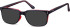 SFE-10563 sunglasses in Black/Clear Burgundy