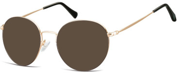 SFE-10647 sunglasses in Gold/Black/Black