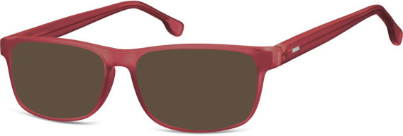 SFE-10665 sunglasses in Matt Burgundy/Clear