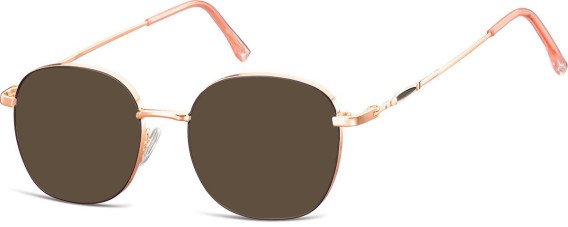 SFE-10675 sunglasses in Pink Gold/Matt Black