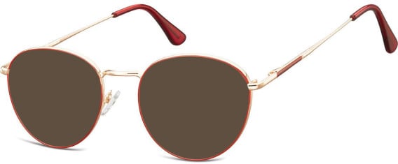 SFE-10678 sunglasses in Pink Gold/Matt Red