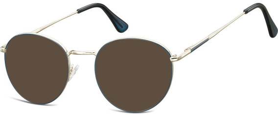 SFE-10678 sunglasses in Silver/Matt Blue